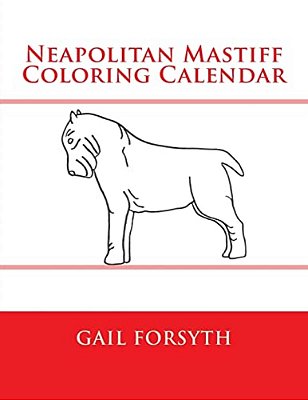 Neapolitan Mastiff Coloring Calendar-..