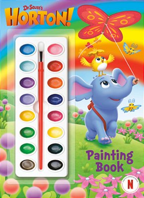 Dr. Seuss's Horton! Painting Book: Coloring And Activity Book With Paint Box-..