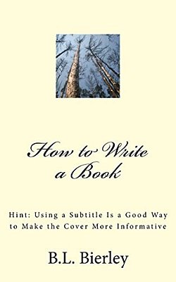 How To Write A Book: Hint: Using A B029 Is A Good Way To Make The Cover More Informative-..