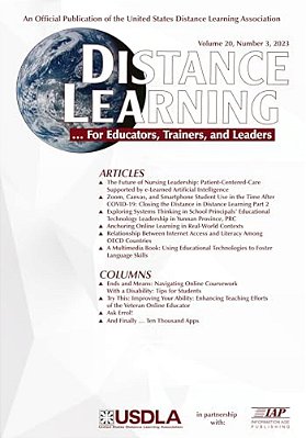 Distance Learning Vol 20 Issue 3-..