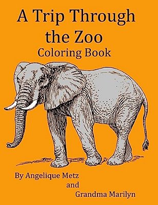 A Trip Through The Zoo Coloring Book-..