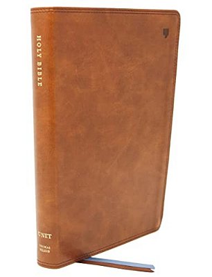 Net Bible, Thinline Large Print, Leathersoft, Brown, Comfort Print: Holy Bible-..