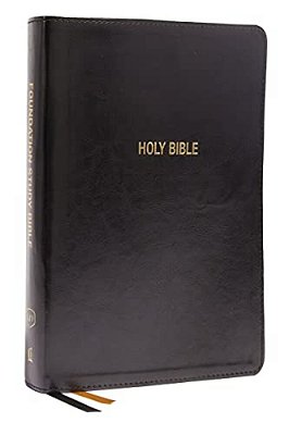 Kjv, Foundation Study Bible, Large Print, Leathersoft, Black, Red Letter, Comfort Print: Holy Bible, King James Version-..