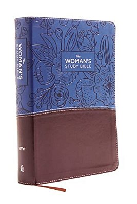 Niv, The Woman's Study Bible, Imitation Leather, Blue/Brown, Full-Color: Receiving God's Truth For Balance, Hope, And Transformation-..