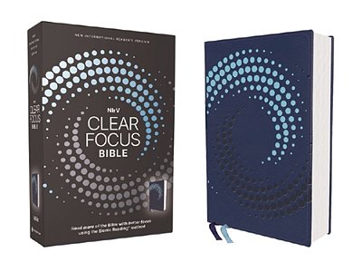 Nirv, Clear Focus Bible, Leathersoft, Navy: Read More Of The Bible With Better Focus-..