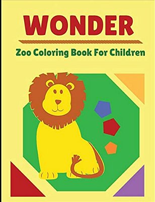 Wonder Zoo Coloring Book For Children-..