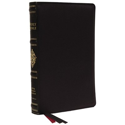 Kjv, Personal Size Reference Bible, Sovereign Collection, Black Premium Goatskin Leather, Premier Collection, Comfort Print-..