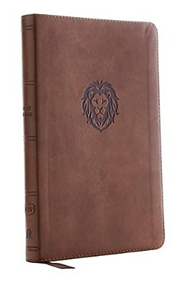 Kjv, Thinline Bible Youth Edition, Leathersoft, Brown, Red Letter Edition, Comfort Print-..