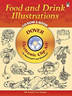 Food And Drink Illustrations CD-ROM And Book-..
