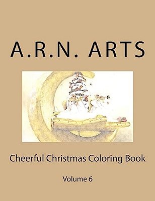 Cheerful Christmas Coloring Book-..