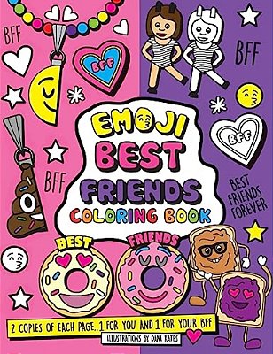 Emoji Best Friends Coloring Book: A Coloring Book For Two! Two Copies Of Each Page, Share And Color With Your Bff. -..
