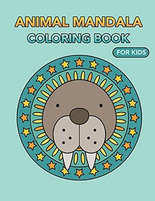Animal Mandala Coloring Book For Kids-..