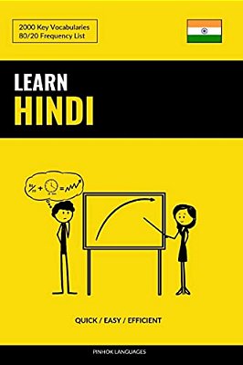 Learn Hindi - Quick/Easy/efficient: 2000 Key Vocabularies-..
