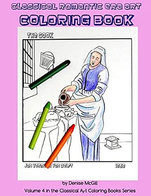 Classical Romantic Era Art Coloring Book-..