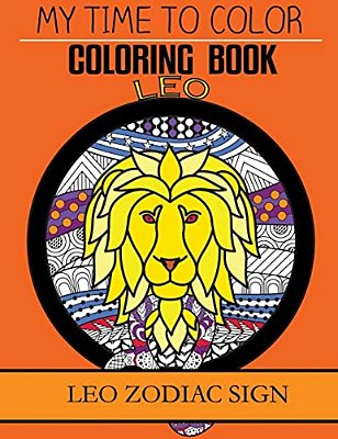Leo Zodiac Sign - Adult Coloring Book-..
