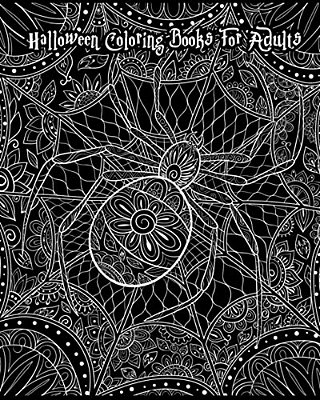 Halloween Coloring Books For Adults: Happy Halloween, Stress Relief Coloring Book, Halloween Drawings!, 100 Pages-..