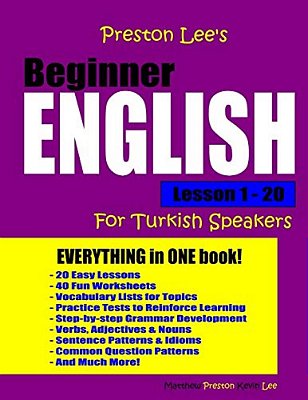 Preston Lee's Beginner English Lesson 1 - 20 For Turkish Speakers-..