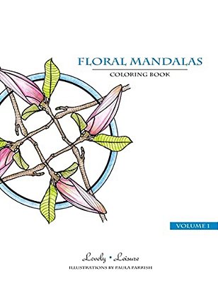 Floral Mandalas: Lovely Leisure Coloring Book-..