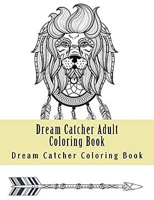 Dream Catcher Adult Coloring Book: Native American Dreamcatcher & Feather Designs-..