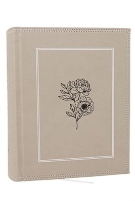 Nkjv, Journal The Word Bible, Large Print: Reflect, Journal Or Create Art Next To Your Favorite Verses (Stone Leathersoft Over Board, Red Letter)-..