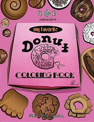 My Favorite Donut Coloring Book: Color With Good Taste-..