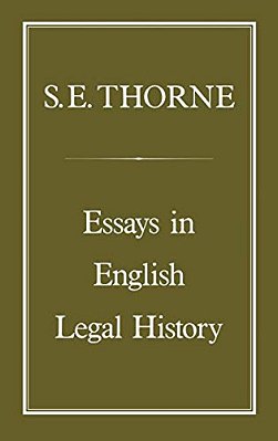 Essays In English Legal History-..
