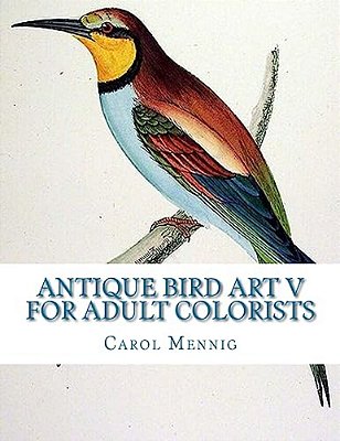 Antique Bird Art V For Adult Colorists-..