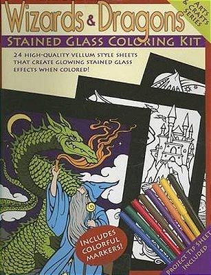 Wizards And Dragons Stained Glass Coloring Kit-..