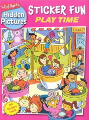 Sticker Fun - Play Time - Hidden Pictures - Book With Stickers-..