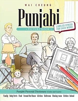 Punjabi Picture Book: Punjabi Pictorial Dictionary (Color And Learn)-..