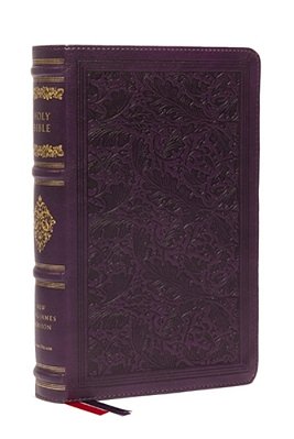 Nkjv Large Print Reference Bible, Purple Leathersoft, Red Letter, Comfort Print (Sovereign Collection): Holy Bible, New King James Version-..