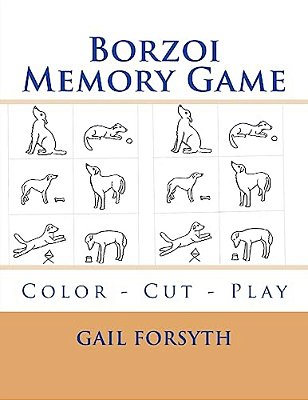 Borzoi Memory Game: Color - Cut - Play-..