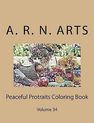 Peaceful Protraits Coloring Book: Volume 34-..