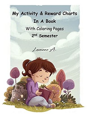 My Activity & Reward Charts In A Book With Coloring Pages (Second Semester)-..