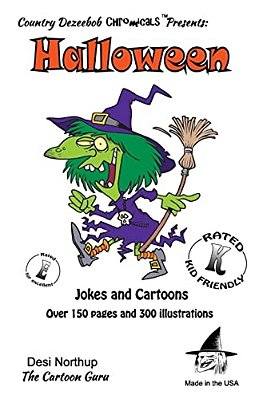 Halloween -- Jokes And Cartoons: In Black + White-..