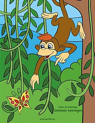 Livre De Coloriage Animaux Sauvages 3 & 4-..