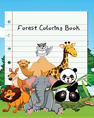 Forest Coloring Book: For Children Ages 4-8-..