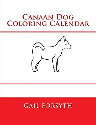 Canaan Dog Coloring Calendar-..