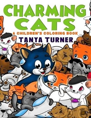 Charming Cats: A Children's Coloring Book-..