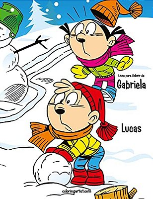 Livro Para Colorir De Gabriela E Lucas 1 & 2-..