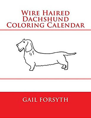 Wire Haired Dachshund Coloring Calendar-..