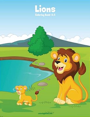 Lions Coloring Book 1 & 2-..