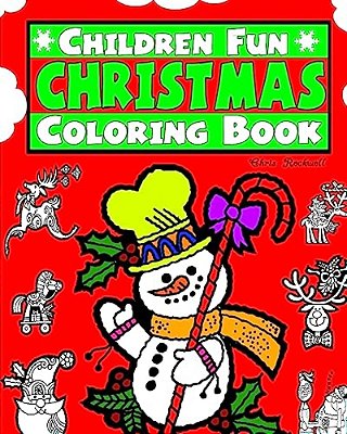 Childrens Fun Christmas Coloring Book-..
