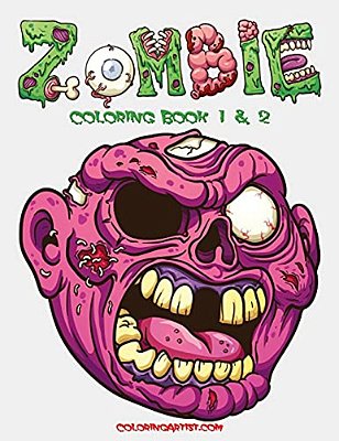 Zombie Coloring Book 1 & 2-..