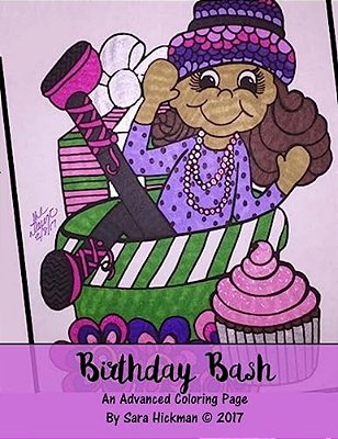Birthday Bash: An Advanced Coloring Book-..