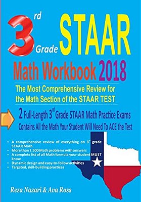 3RD Grade Staar Math Workbook 2018: The Most Comprehensive Review For The Math Section Of The Staar Test-..