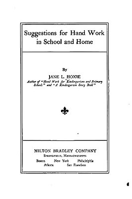 Suggestions For Handwork In School And Home-..