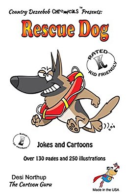 Rescue Dog -- Jokes And Cartoons: In Black + White-..