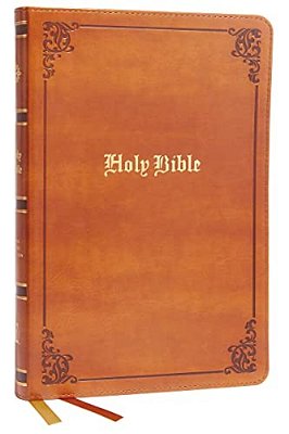 Kjv Holy Bible: Large Print Thinline, Tan Leathersoft, Red Letter, Comfort Print: King James Version-..