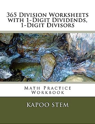 365 Division Worksheets With 1-Digit Dividends, 1-Digit Divisors: Math Practice Workbook-..